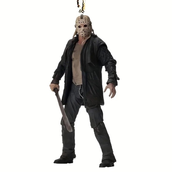 Killer Jason Horror Movie Car Hanging Pendant Ornament Bag Keychain Charm - Picture 6 of 12